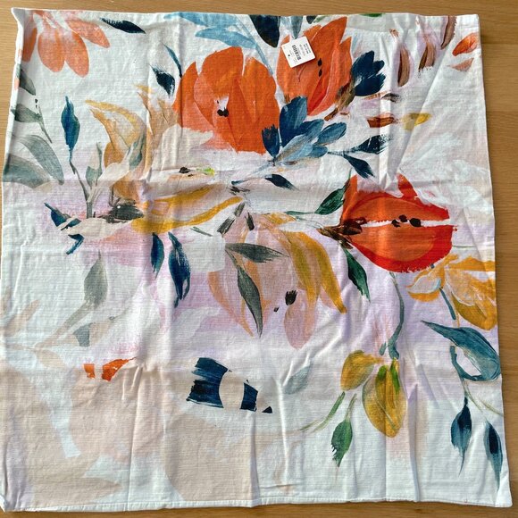 NWT Anthropologie Bryony Cotton Slub Printed Euro Sham *SOLD INDIVIDUALLY - Picture 3 of 6